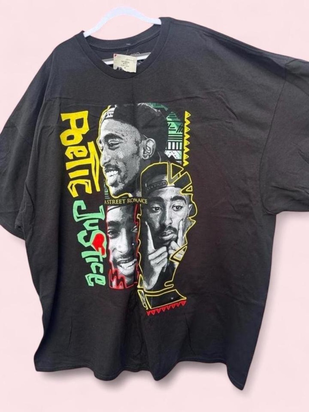 Black Graphic Short-Sleeve 'Poetic Justice' Tee